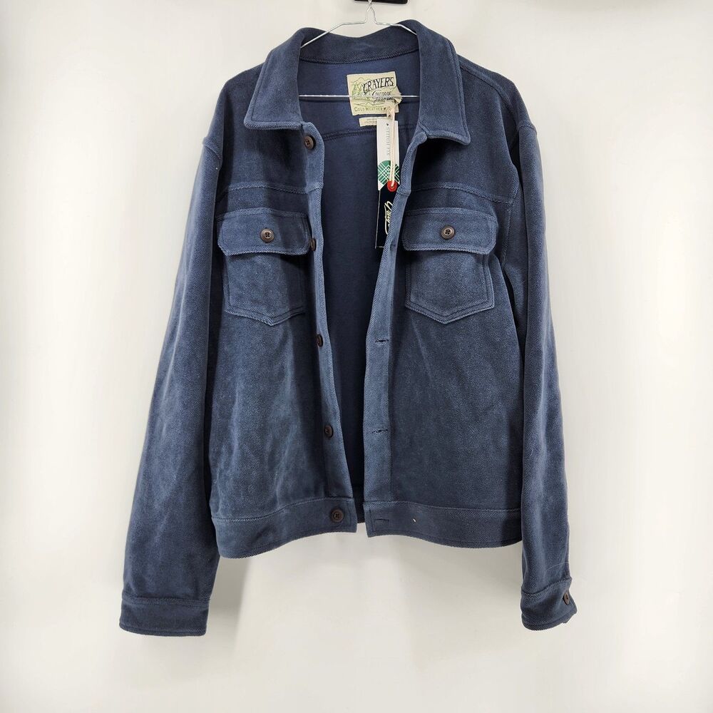 Grayers Men's‎ Large Defender Reverse Fleece Short Jackets NWT